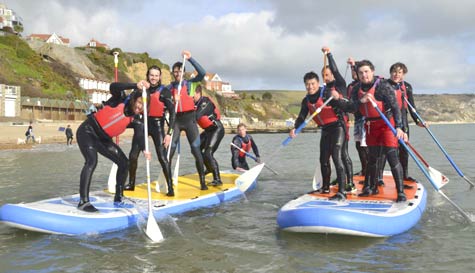 ultimate paddleboarding stag do