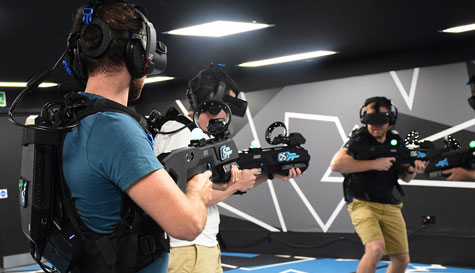 VR arcade games stag do