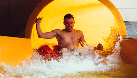 waterpark and saunas stag do