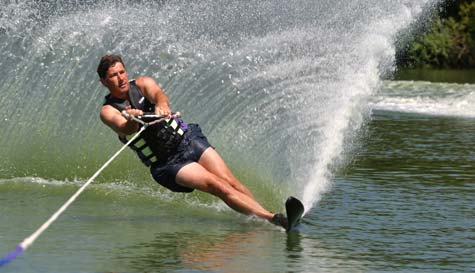 waterskiing