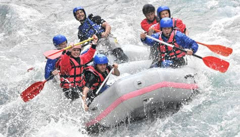 whitewater rafting stag do