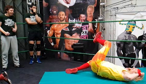 wrestling school stag do