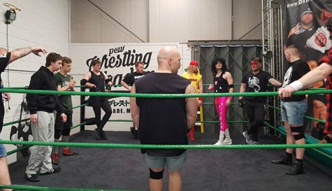 wrestling school stag do