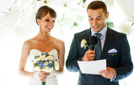 Delivering your wedding speech