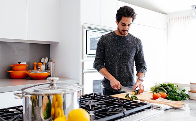 man cooking 