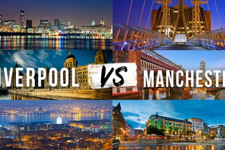 Liverpool and Manchester