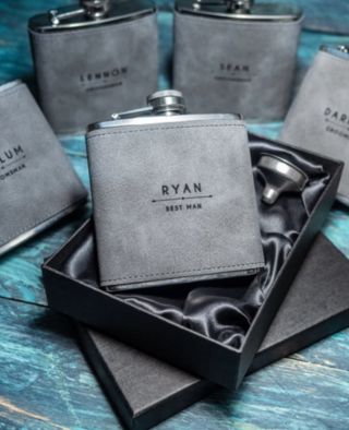 Personalised Wedding Hip Flasks