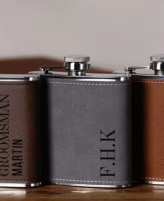 Personalised Groomsman Hip Flasks