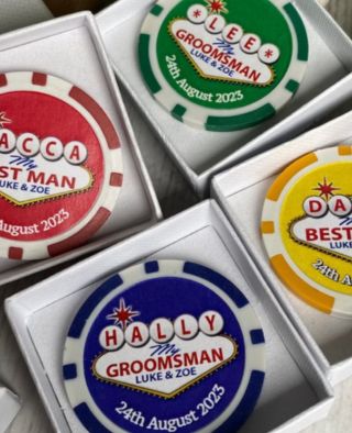 Personalised Vegas Poker Chips