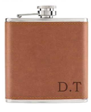 personalised Custom Leather Hip Flask