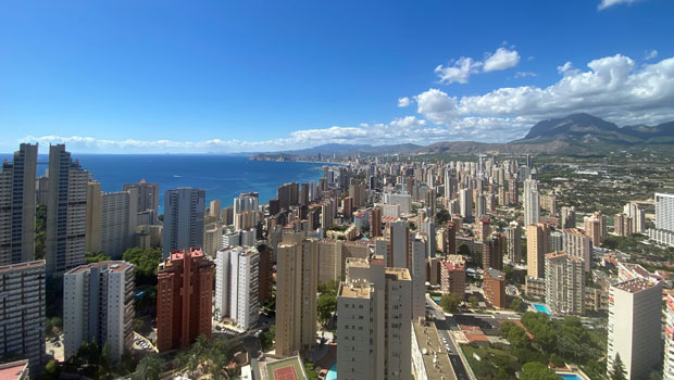 Benidorm and its skyscrapers