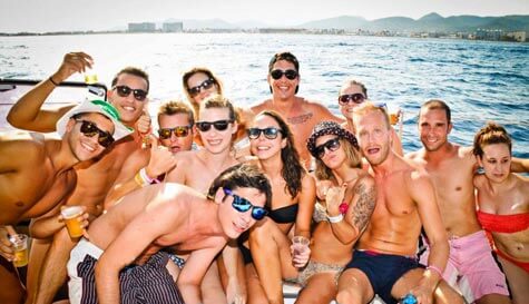boat cruise, drinks and nightclub