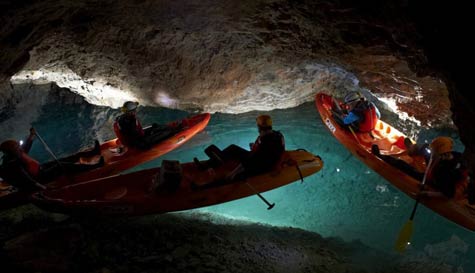 cave kayaking