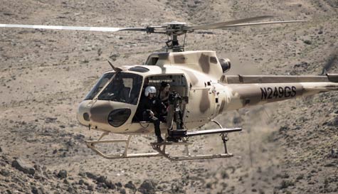 machine gun helicopter