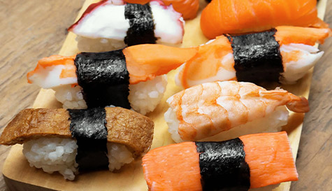 naked sushi dinner