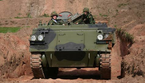 image: military tank driving toward you image: military tank driving toward you