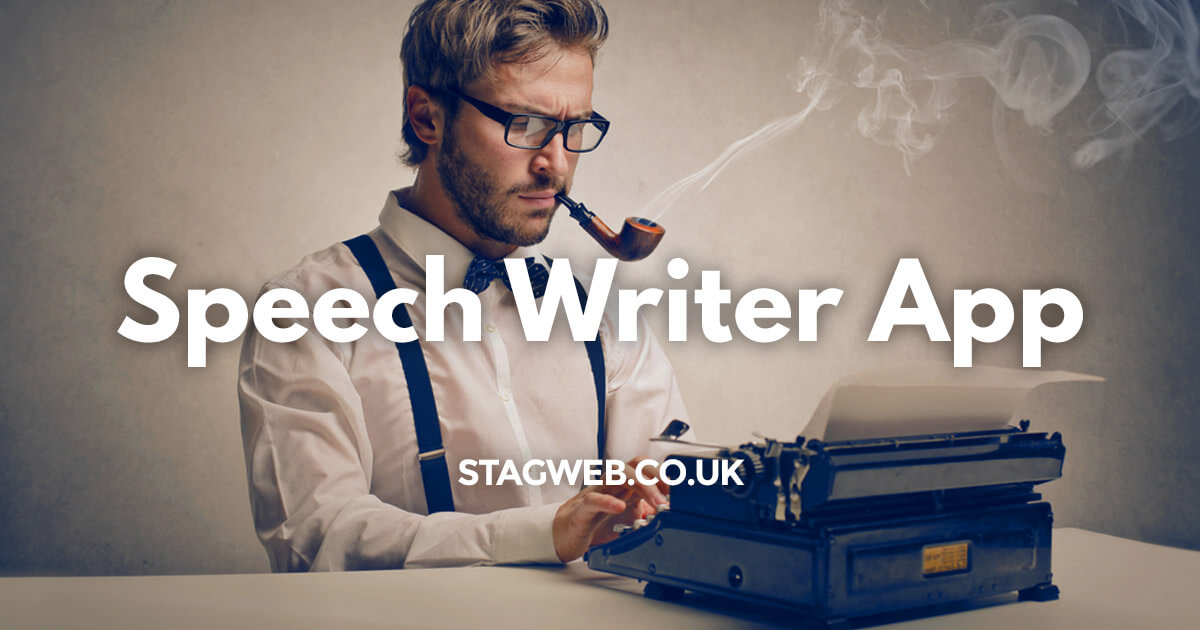 speech writer mouthing words